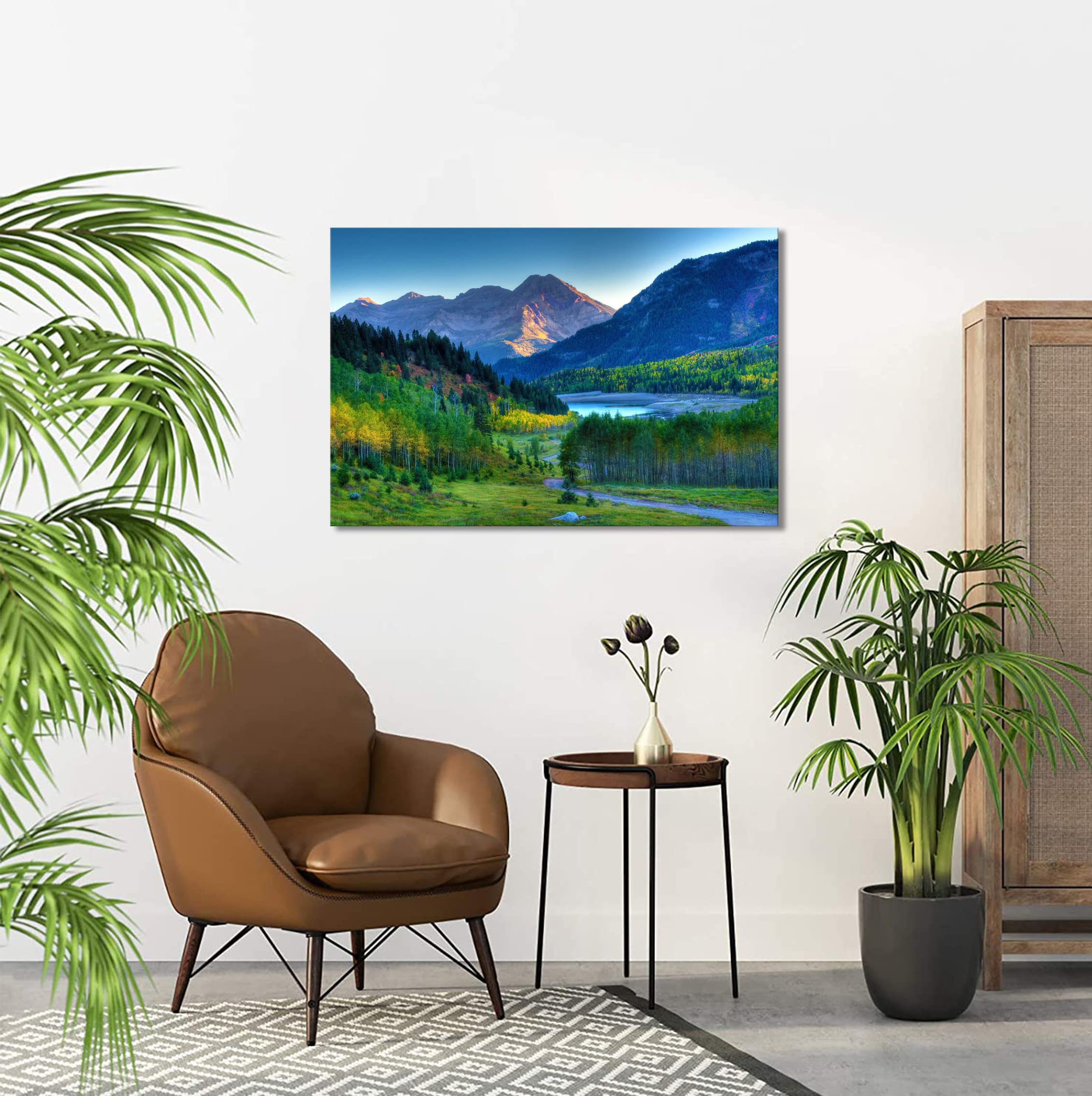 新品　ガラス　壁掛け　アートパネル ポスター　3PCSセット 自然風景　絵画 Amazon.co.jp: JOSUE 風景画 絵画 自然 山の風景 ポスター